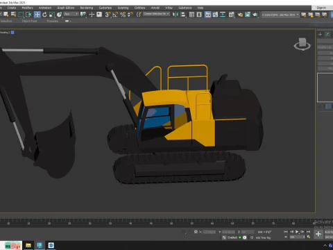 Excavator Construction EC220E 3D Model