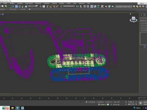 Excavator Construction EC220E 3D Model