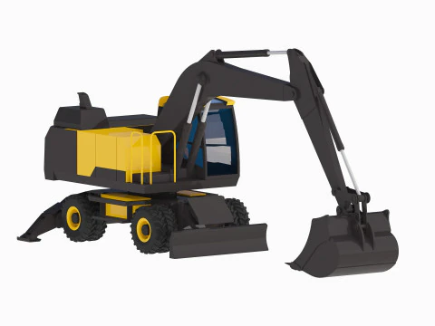 Excavator Construction EW180E 3D Model