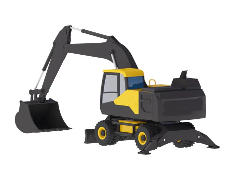 Excavator Construction EW180E 3D Model