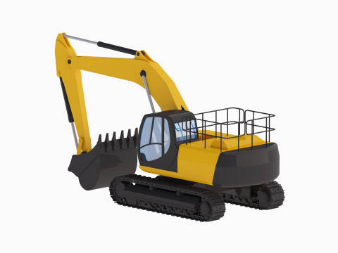 Excavator Construction JS220 3D Model