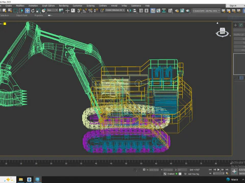 Excavator Mining 3600 3D Model