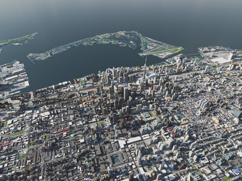 Toronto City Canada 3D 模型