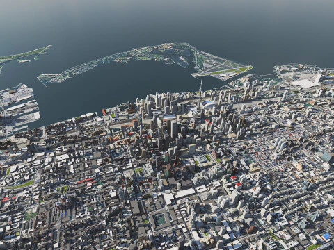 Toronto City Canada 3D Model