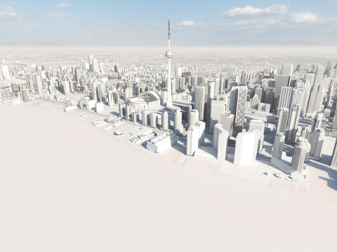 Toronto City Canada 3D 模型