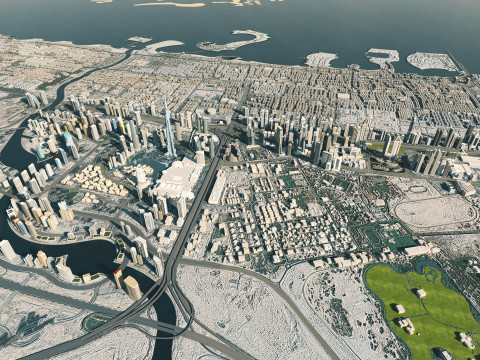 Dubai Business Bay UAE 3Dモデル