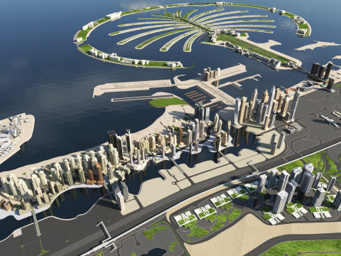 Dubai Buildings 2 Modelo 3D