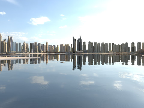 Dubai Buildings 2 3D Модель