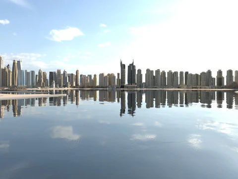 Dubai Buildings 2 3D Model