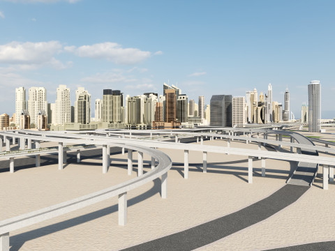Dubai Buildings 2 3D Модель