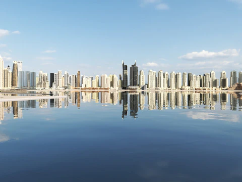 Dubai Buildings 2 3D Model
