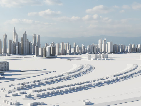 Dubai Buildings 2 3D Модель