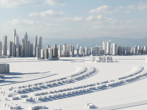 Dubai Buildings 2 3D Model