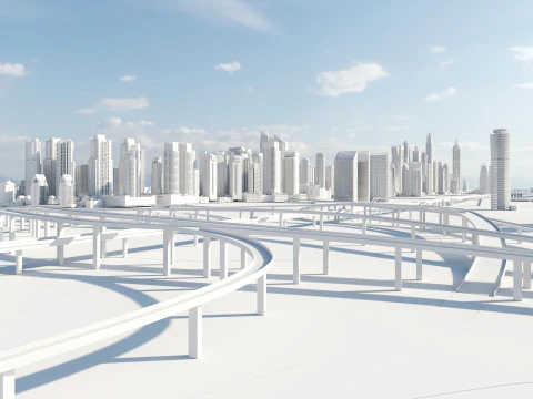 Dubai Buildings 2 3D Model