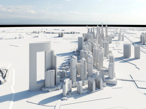 Dubai Buildings 2 3D Model