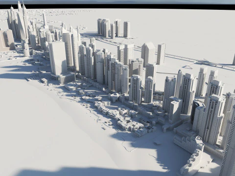 Dubai Buildings 2 3D Model