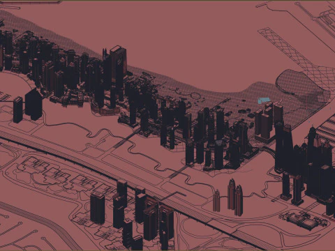 Dubai Buildings 2 3D Model