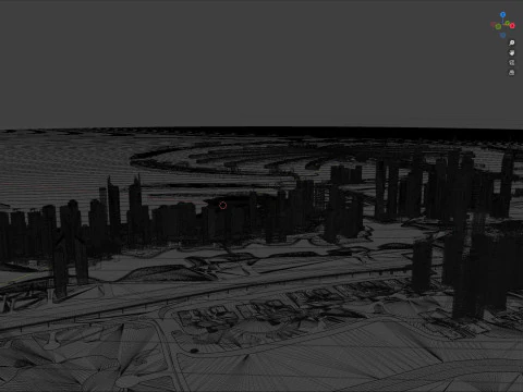 Dubai Buildings 2 3D Model