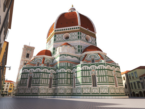 Cathedral Santa Maria del Fiore 3D मॉडल