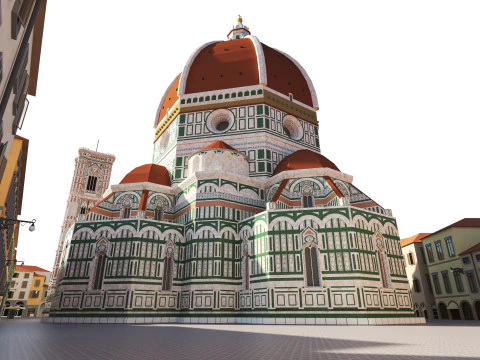 Catedral Santa Mar&iacute;a del Fiore Modelo 3D