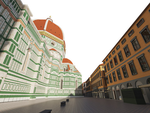 Cathedral Santa Maria del Fiore 3D 모델