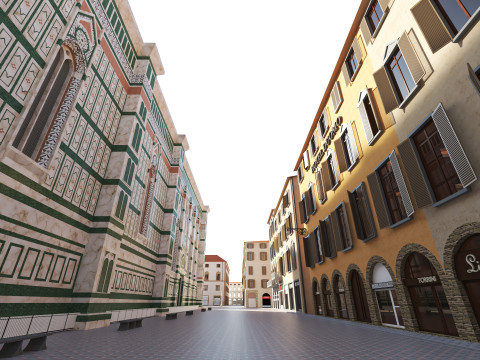 Cathedral Santa Maria del Fiore 3D 모델