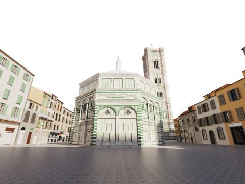 Cathedral Santa Maria del Fiore 3D 모델