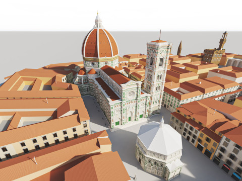 Cathedral Santa Maria del Fiore 3D 모델