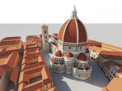 Cathedral Santa Maria del Fiore 3D 모델