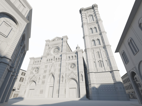 Cathedral Santa Maria del Fiore 3D 모델