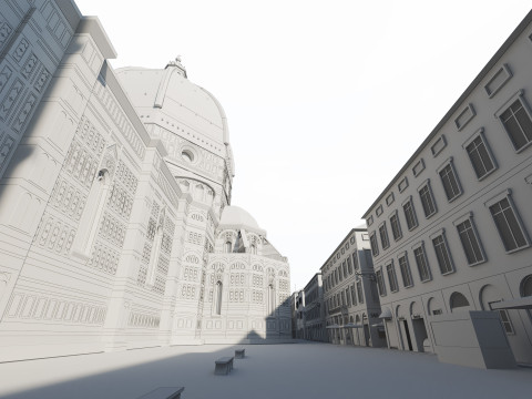 Cathedral Santa Maria del Fiore 3D 모델