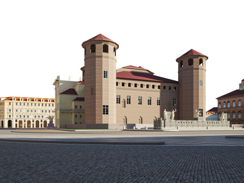 Palazzo Madama Turin 3D Model