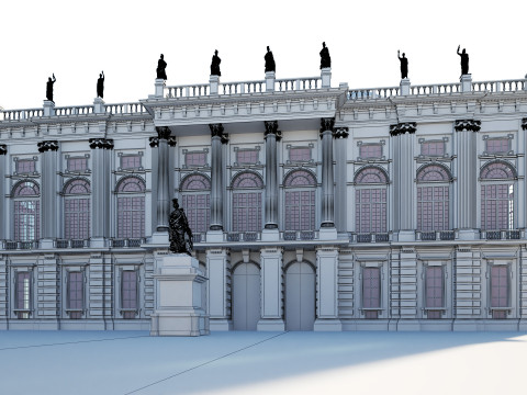 Palazzo Madama Turin 3D Model