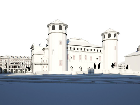 Palazzo Madama Turin 3D Model