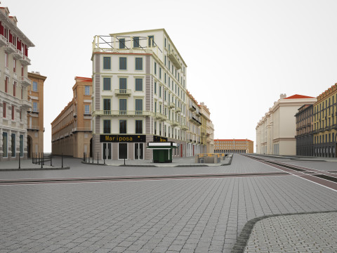 Italy Street Model 3D