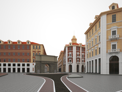 Italy Street Model 3D