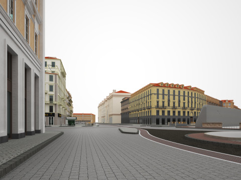 Italy Street Model 3D
