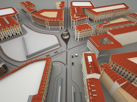 Italy Street Model 3D