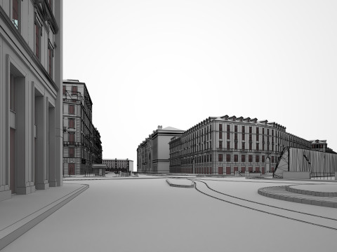 Italy Street Model 3D