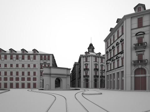Italy Street Model 3D