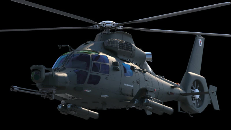 KAI LAH1 미론 헬리콥터 3D 모델 .c4d .max .obj .3ds .fbx .stl .blend