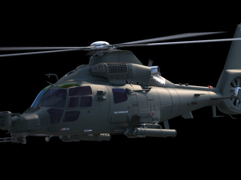 改 LAH1 ミロン ヘリコプター 3Dモデル