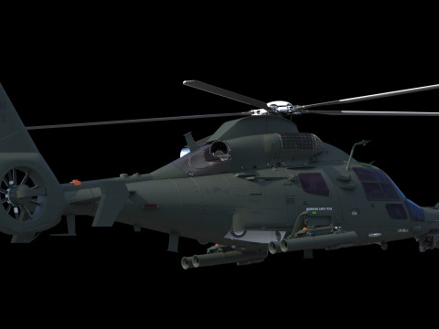 改 LAH1 ミロン ヘリコプター 3Dモデル
