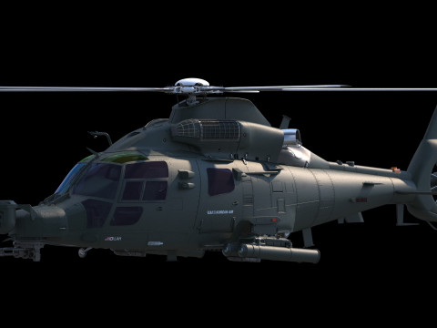 改 LAH1 ミロン ヘリコプター 3Dモデル