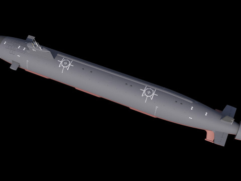 USS Seawolf SSN-21 3D Modell