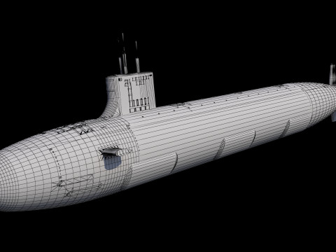 USS Seawolf SSN-21 3D Modell