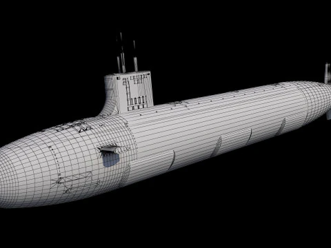USS Seawolf SSN-21 3D Model