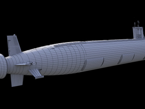 USS Seawolf SSN-21 3D Modell