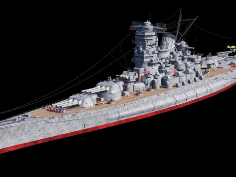 大和级战列舰 3D 模型