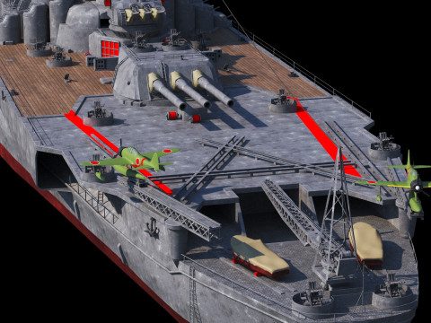 大和级战列舰 3D 模型